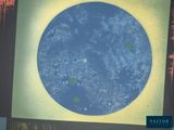 an image of a picture of a blue planet in the sky