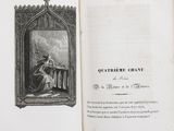 an open book with a picture of a woman sitting in a chair