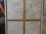 a picture of a piece of furniture that is in the process of being painted
