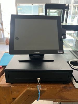 an image of a pos terminal sitting on a table