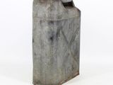 cement canister with metal lid on white background with white background