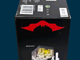 a black box with a red arrow on top of it