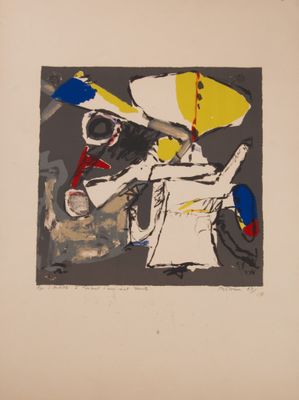 une image représentant un tableau où l'on voit une femme tenant un parapluie jaune