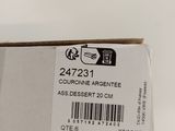 a white box with a black and white label on it