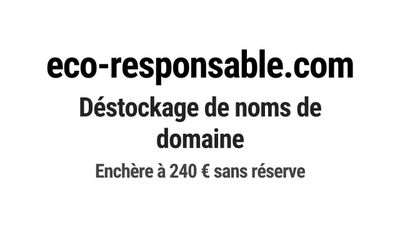 Nom de domaine eco-responsable.