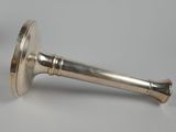 pair of antique silver plated candlesticks