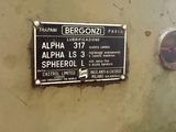 a sign on the side of a machine that says bergonii