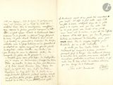 une vieille lettre manuscrite, écrite à l'encre noire