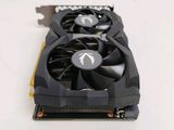 a close up of a video card on a white surface
