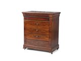 une photo d'une commode en bois à trois tiroirs
