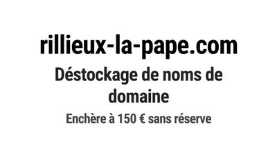 Nom de domaine rillieux-la-pape.