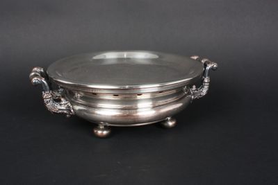 chauffe-plat en métal argenté Poinçon de doublé de l'orfèvre…