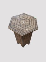 Petite table d'appoint orientale en marqueterie (accidents e… (photo 2)