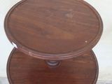 a small table with two tiered tables on it
