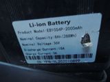 a label on the back of a car that says li ion battery