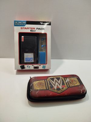 a case that has a picture of a wrestling match on it