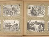 many pictures of old cars in this old photo album