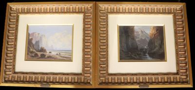 Alfred GODCHAUX (1835-1895) Paysage de montagne - Photo 1