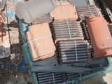many pieces of luggage sitting on top of a pallet