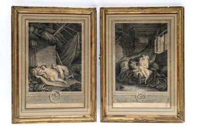 pair of antique engravings of the birth of jesus and the infant jesus