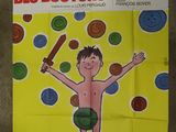french poster for the movie la guerre des boutons with a cartoon boy holding a baseball bat
