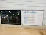 a picture of a wall mounted mailbox with a map on it
