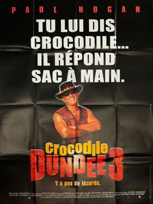 a movie poster for the film crocodile dundees