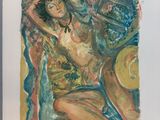 une image d'un tableau représentant une femme coiffée d'un chapeau