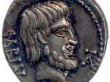 une pièce d'argent portant l'image d'un homme