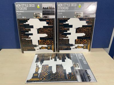 (x19) PICCOLIA - Déco stickers mural 130x27 cm - NEW YORK