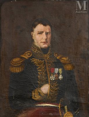 portrait d'un homme en uniforme militaire tenant une épée