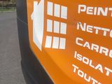 a close up of a sign on the side of a truck