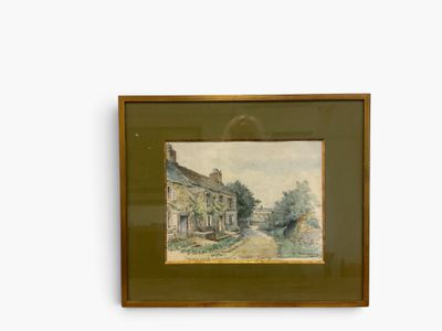 a picture of a painting hanging on the wall