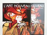 two books of art nouveaul and nouveaul on a white background