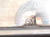 a close up of a painting on a window sill