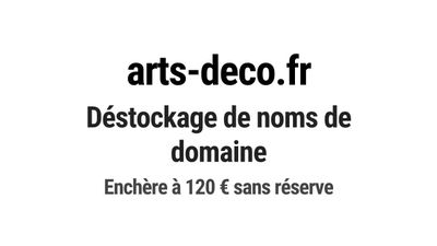 Nom de domaine arts-deco.fr. Catégorie: Art et culture.