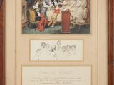 une image représentant un tableau où l'on voit un groupe de personnes assises autour d'un lit