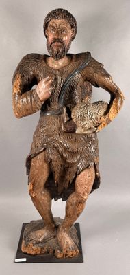 an image of a statue of a man with a bird in his hand