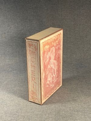 a small box with a picture of a woman on it