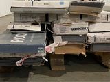 a pile of boxes that are stacked on top of each other