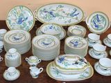 a table with a lot of plates and bowls on it