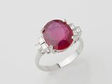 a ruby and diamond ring