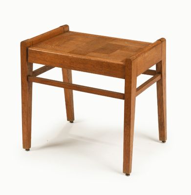 an image of a small wooden bench on a white background