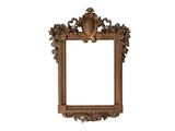 an image of a wooden frame with a bird on top of it