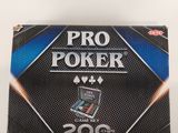 a close up of a box of poker cards on a table