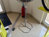 a bike that is sitting on a stand in a room