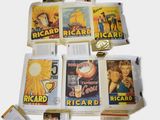 a lot of old movie posters on the wall