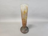 an image of a glass vase sitting on top of a white table