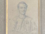 portrait d'un homme en uniforme militaire dans un cadre doré
