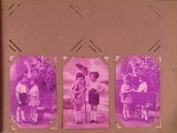 an old photo of a group of children standing next to each other